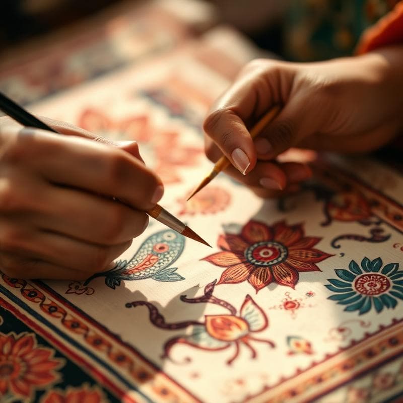 Madhubani art process